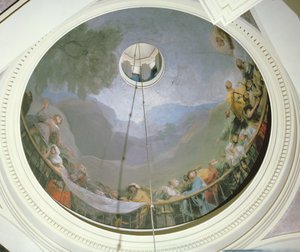 Overzicht van de koepel met Sint-Antonius, 1798 door Francisco de Goya